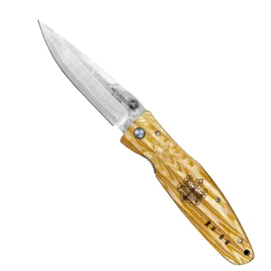Mcusta Sengoku Yellow Pakka Damascus VG-10 8,6 cm – 125 – Mcusta Zanmai – SHARPI
