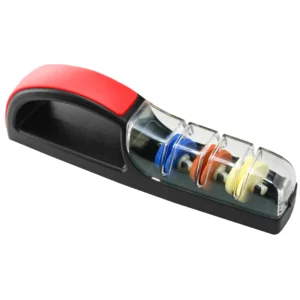 MinoSharp PLUS 3 Ceramiczna ostrzałka wodna 550, czarno-czerwona – Global – SHARPI