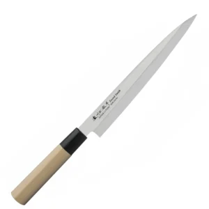 Satake MV Natural Nóż Sashimi Yanagiba 21 cm – Sashimi / do precyzyjnego filetowania ryb i mięsa / Yanagiba / ulubieniec