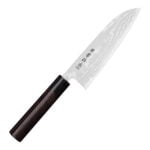 Kanetsune Zen-Bokashi Aogami#2 Nóż Santoku 16,5 cm – szlif dwustronny symetryczny – Blue Steel #2 – SHARPI