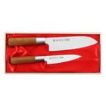 Satake Masamune Zestaw Nóż Santoku + uniwersalny – 82 – Satake – SHARPI