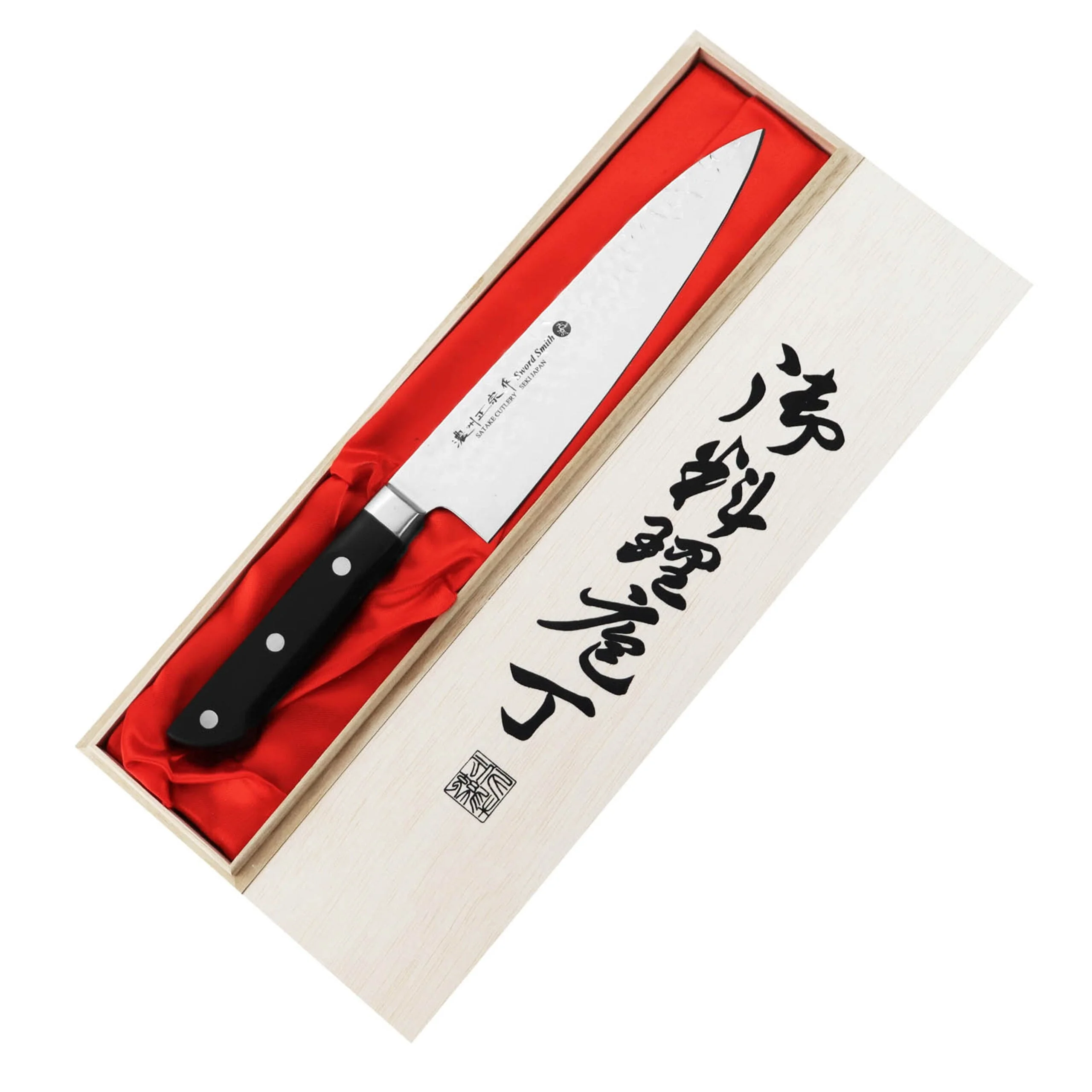 Satake Noushu Nóż Szefa kuchni 20cm w drewnianym pudełku 1 Satake Noushu Nóż Szefa kuchni 20cm w drewnianym pudełku – 187 – Satake – SHARPI