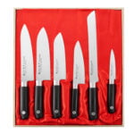 Satake Sword Smith Zestaw 6 noży w drewnianym pudełku Satake Sword Smith Zestaw 6 noży w drewnianym pudełku – Satake – do obierania – SHARPI