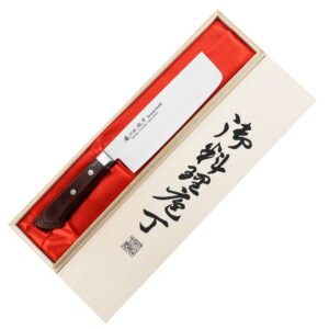 Satake Unique Shirogami Nóż Nakiri 17cm w drewnianym pudełku – 188 – Satake – SHARPI