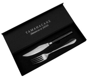 Tamahagane Micarta Zestaw Nóż + widelec do steków – 58g – Tamahagane – SHARPI