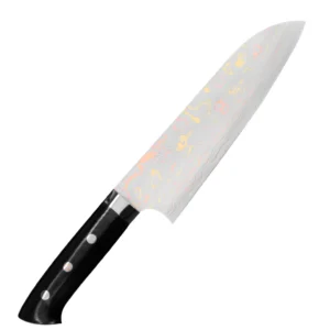 Takeshi Saji Blue Steel Nóż Santoku ręcznie kuty 18 cm – 227 – Takeshi Saji – SHARPI