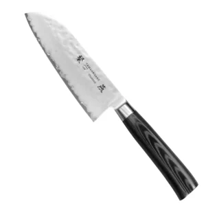 Tamahagane Tsubame Black VG-5 Nóż Santoku 12cm – 115 – Tamahagane – SHARPI