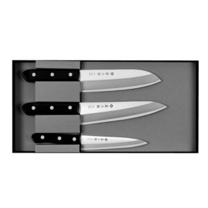 Tojiro DP3 Eco Uniwersalny 13 cm + Santoku 17 cm + Szefa kuchni 18 cm – Santoku2 / Szefa / nr.1 w Twojej kuchni – SHARPI