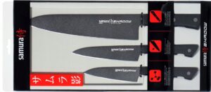 Samura Shadow Zestaw 3 Noży - Nóż Szefa, Utility i Paring – Nowy – Shadow – SHARPI