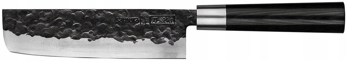 Samura Blacksmith Nóż Nakiri - AUS-8, Rękojeść Micarta 3 Samura Blacksmith Nóż Nakiri - AUS-8, Rękojeść Micarta – Nowy – Samura – SHARPI – zdjęcie 3