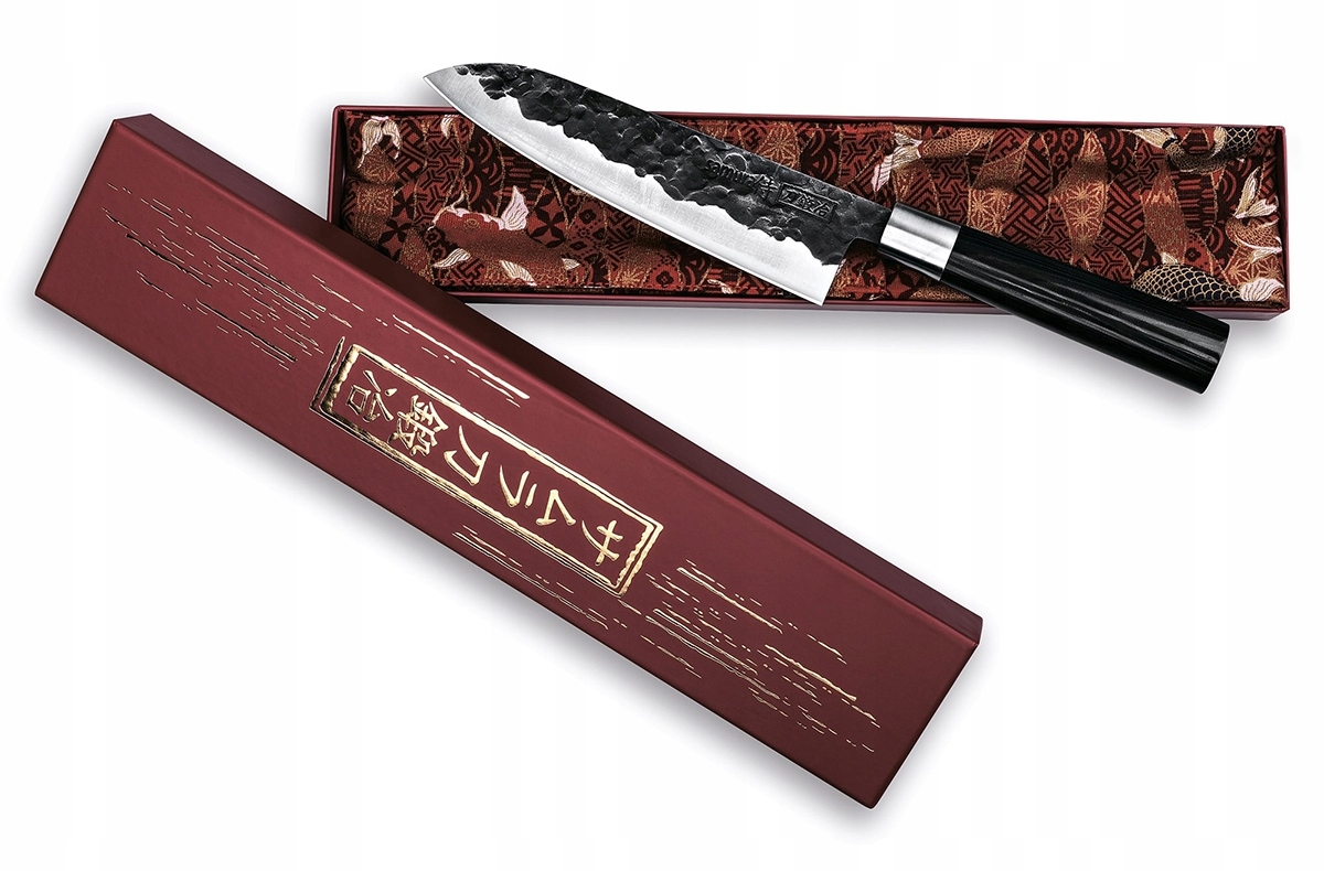 Nóż szefa kuchni Samura Santoku AUS-8 18 cm 4 Nóż szefa kuchni Samura Santoku AUS-8 18 cm – Nowy – Samura – SHARPI – zdjęcie 4