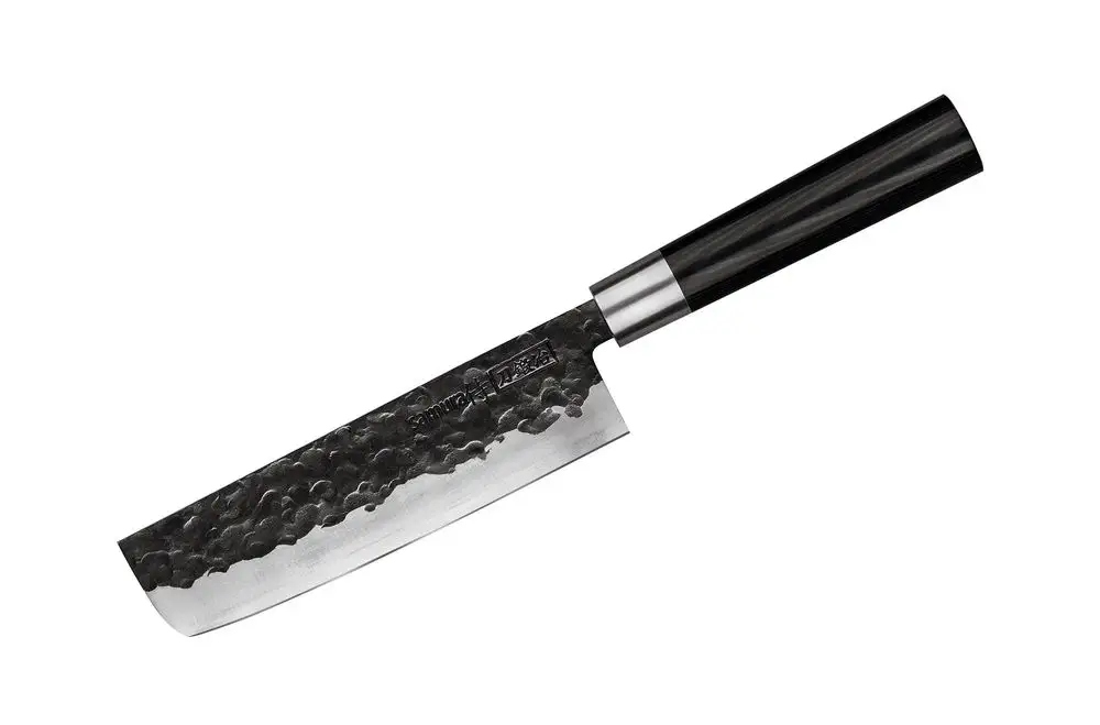 Samura Blacksmith Nóż Nakiri - AUS-8, Rękojeść Micarta 5 Samura Blacksmith Nóż Nakiri - AUS-8, Rękojeść Micarta – Nowy – Samura – SHARPI – zdjęcie 5