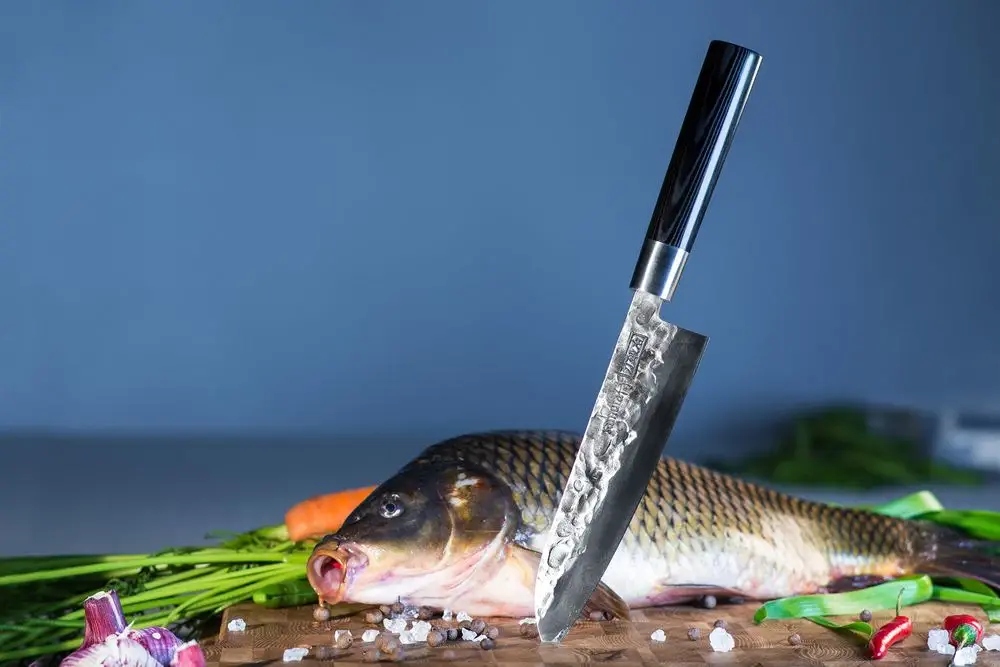 Nóż szefa kuchni Samura Santoku AUS-8 18 cm 15 df8a434643be848f160bde265a87 Ostrzałki do noży - Noże - SHARPI -