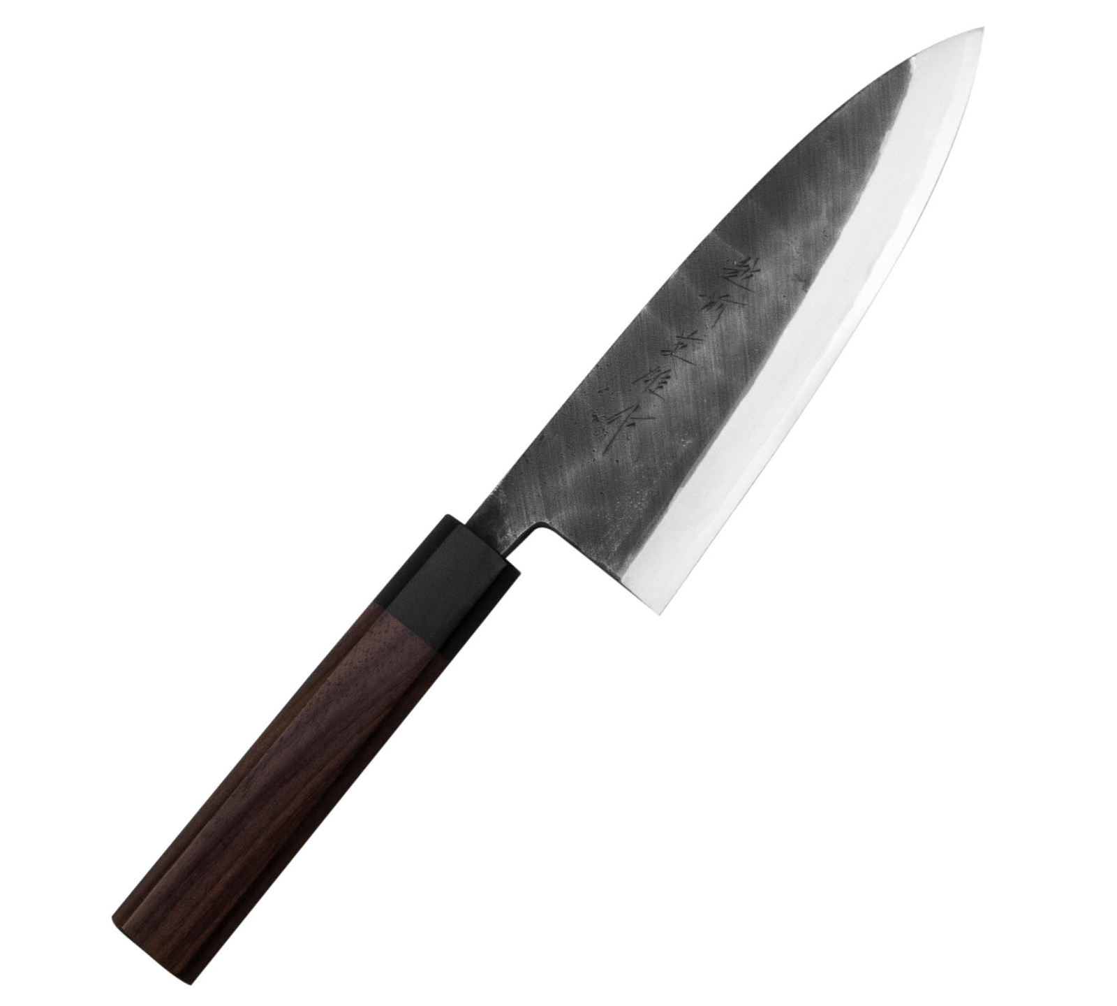 Hideo Kitaoka Shirogami Black Oktagon Nóż Deba 18cm 2 Hideo Kitaoka Shirogami Black Oktagon Nóż Deba 18 cm