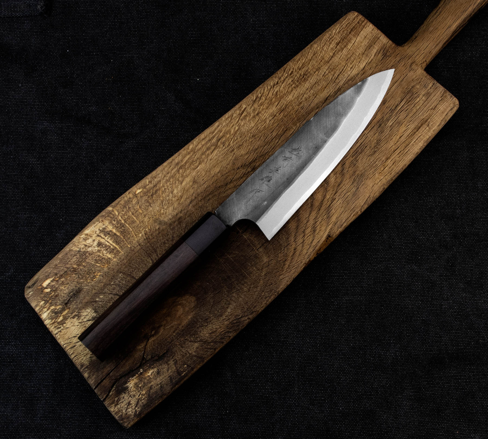 Hideo Kitaoka Shirogami Black Oktagon Nóż Funayuki 18 cm 3 CN-4030B
