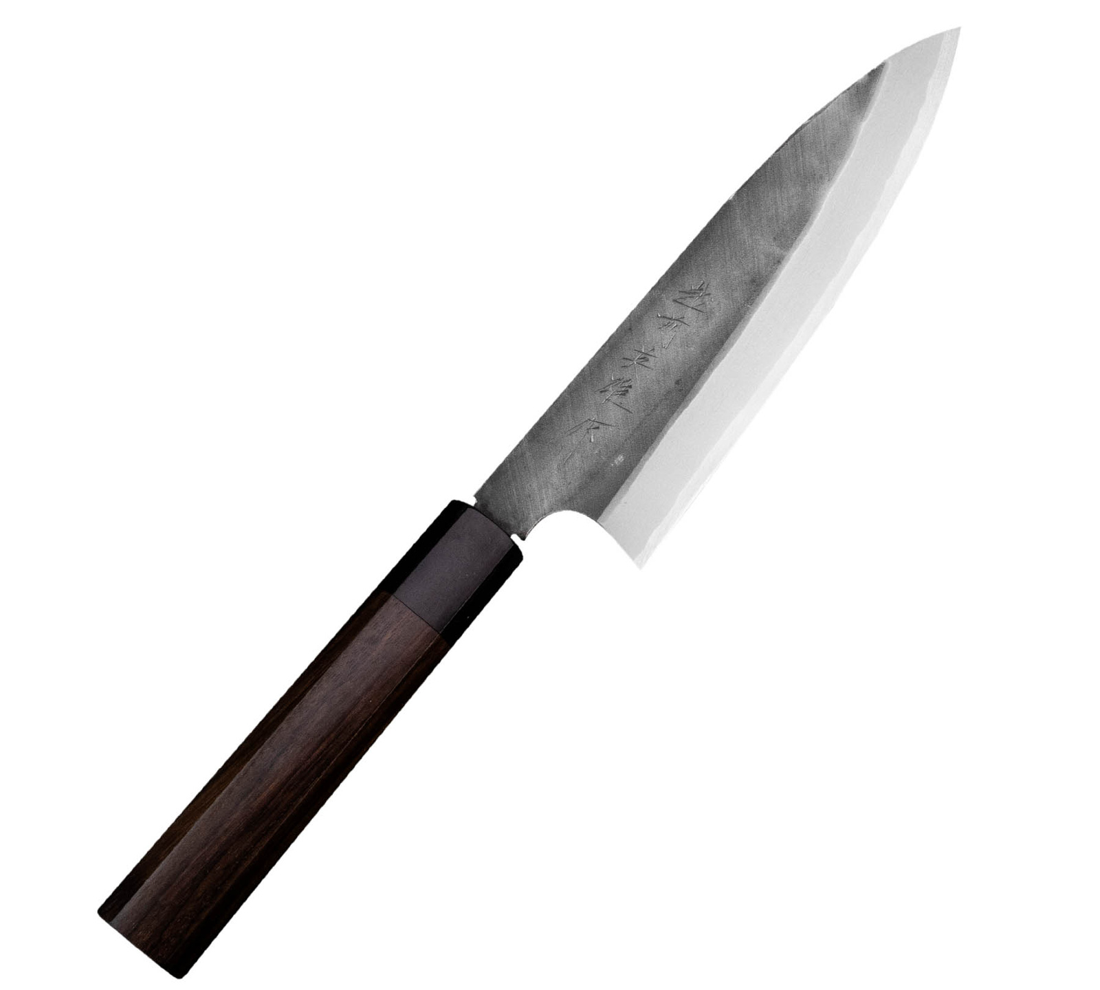 Hideo Kitaoka Shirogami Black Oktagon Nóż Funayuki 18 cm 2 Hideo Kitaoka Shirogami Black Oktagon Nóż Funayuki 18 cm
