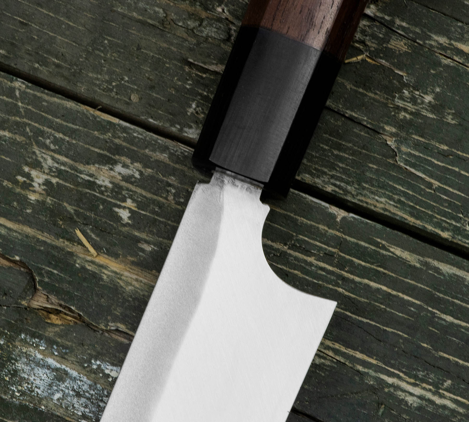 Hideo Kitaoka Shirogami Black Oktagon Nóż Kiritsuke 21cm 3 C-4015B