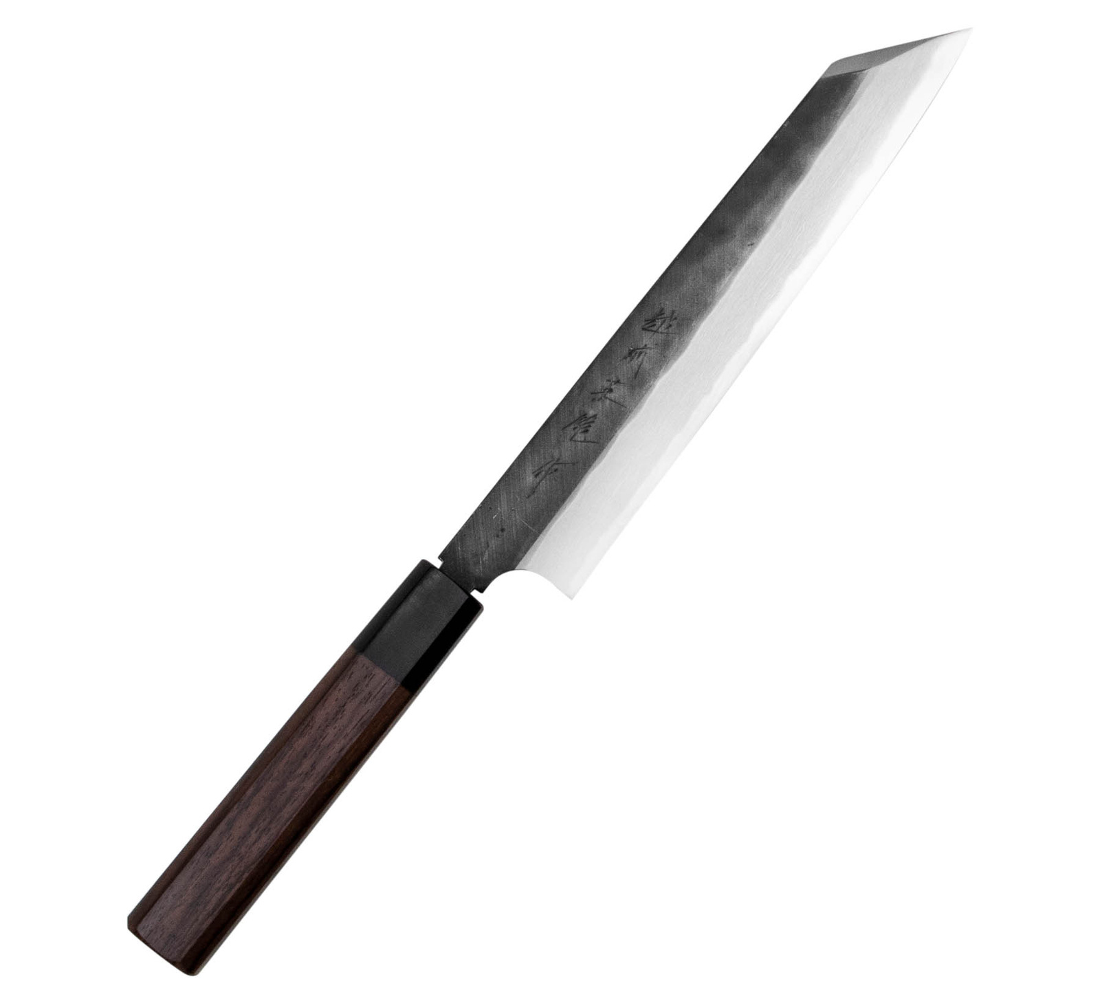 Hideo Kitaoka Shirogami Black Oktagon Nóż Kiritsuke 21cm 2 Hideo Kitaoka Shirogami Black Oktagon Nóż Kiritsuke 21cm
