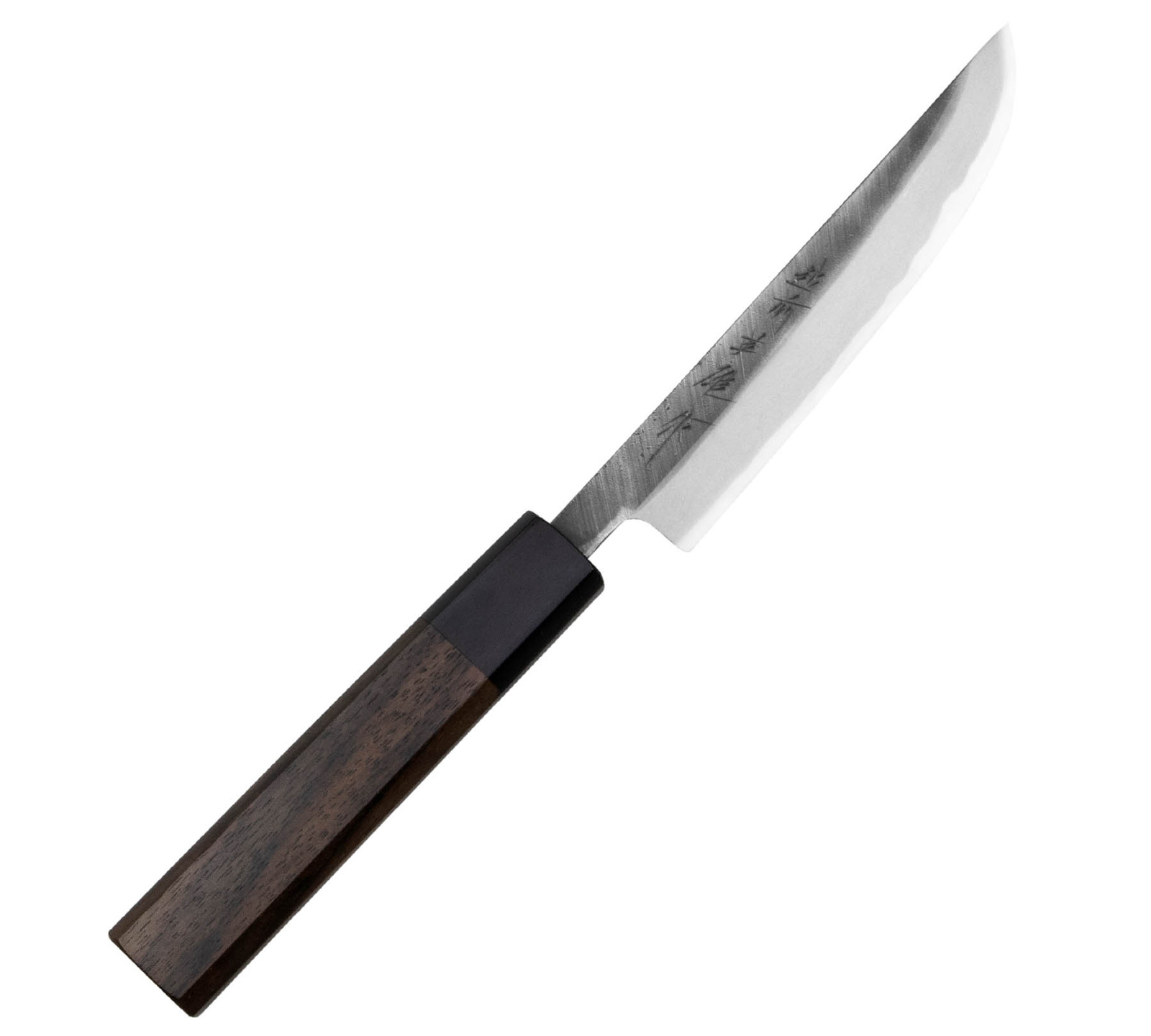 Hideo Kitaoka Shirogami Black Oktagon Nóż Matsuba 12cm 2 Hideo Kitaoka Shirogami Black Oktagon Nóż Matsuba 12 cm