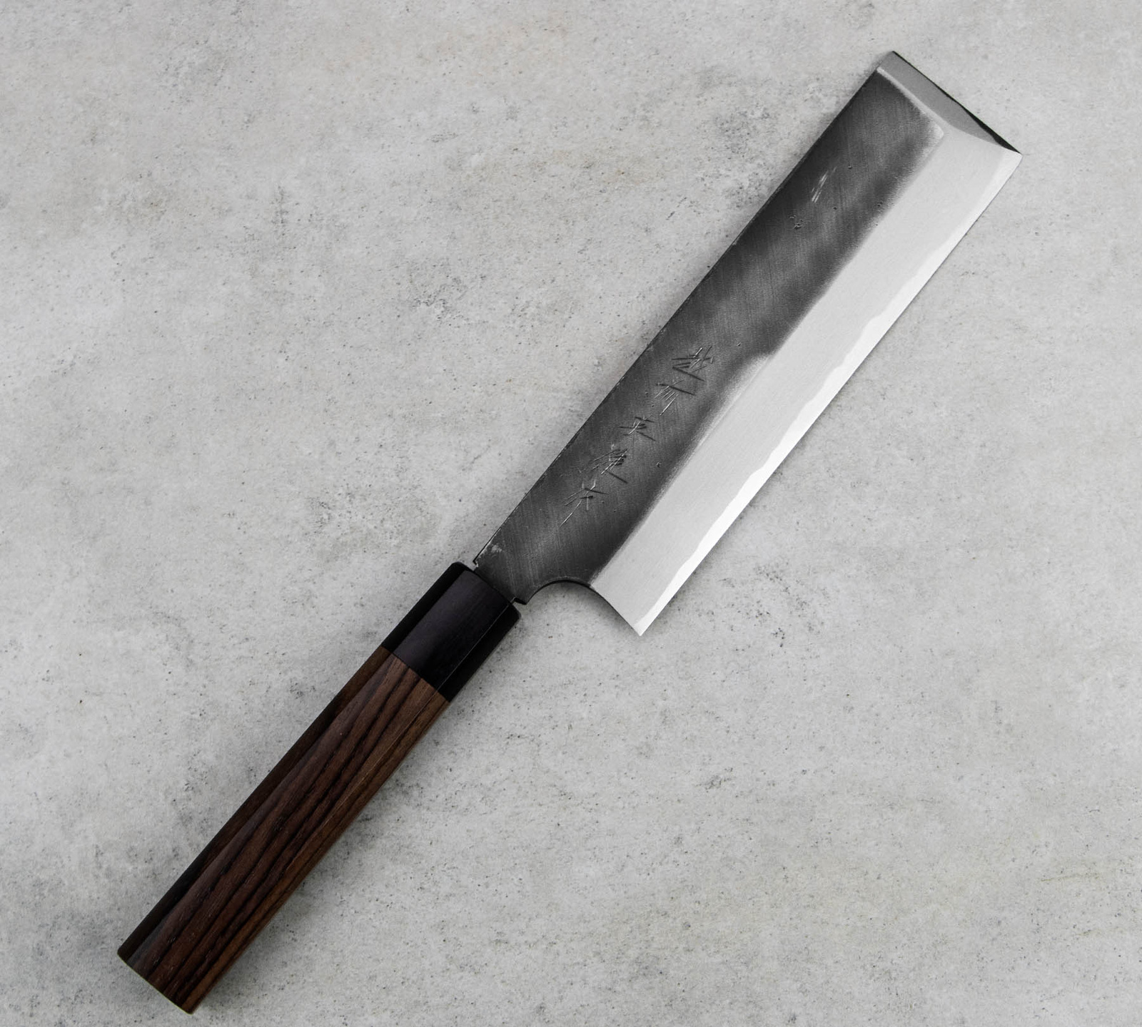 Hideo Kitaoka Shirogami Black Oktagon Nóż Usuba 18 cm 3 CN-4013B