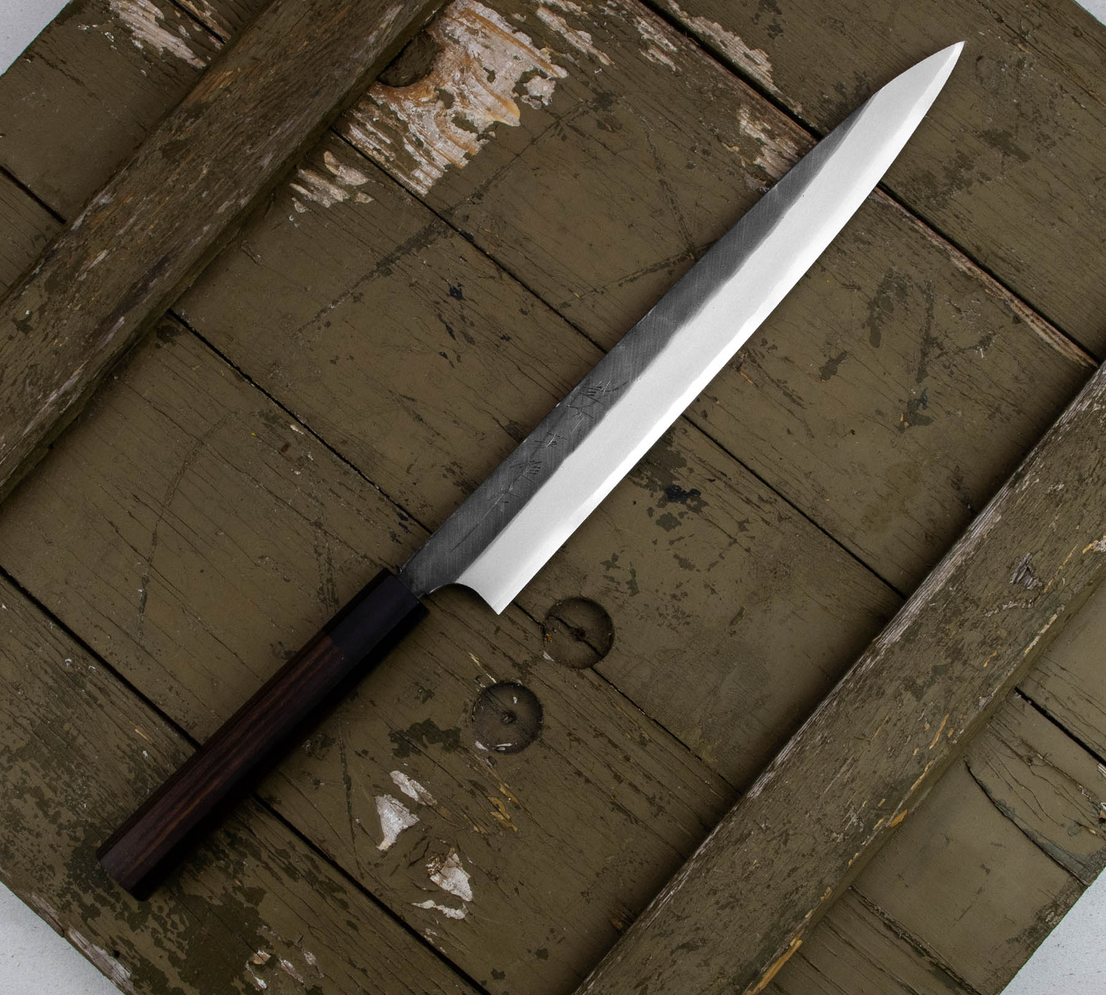 Hideo Kitaoka Shirogami Black Oktagon Nóż Yanagi 27cm 3 CN-4009B