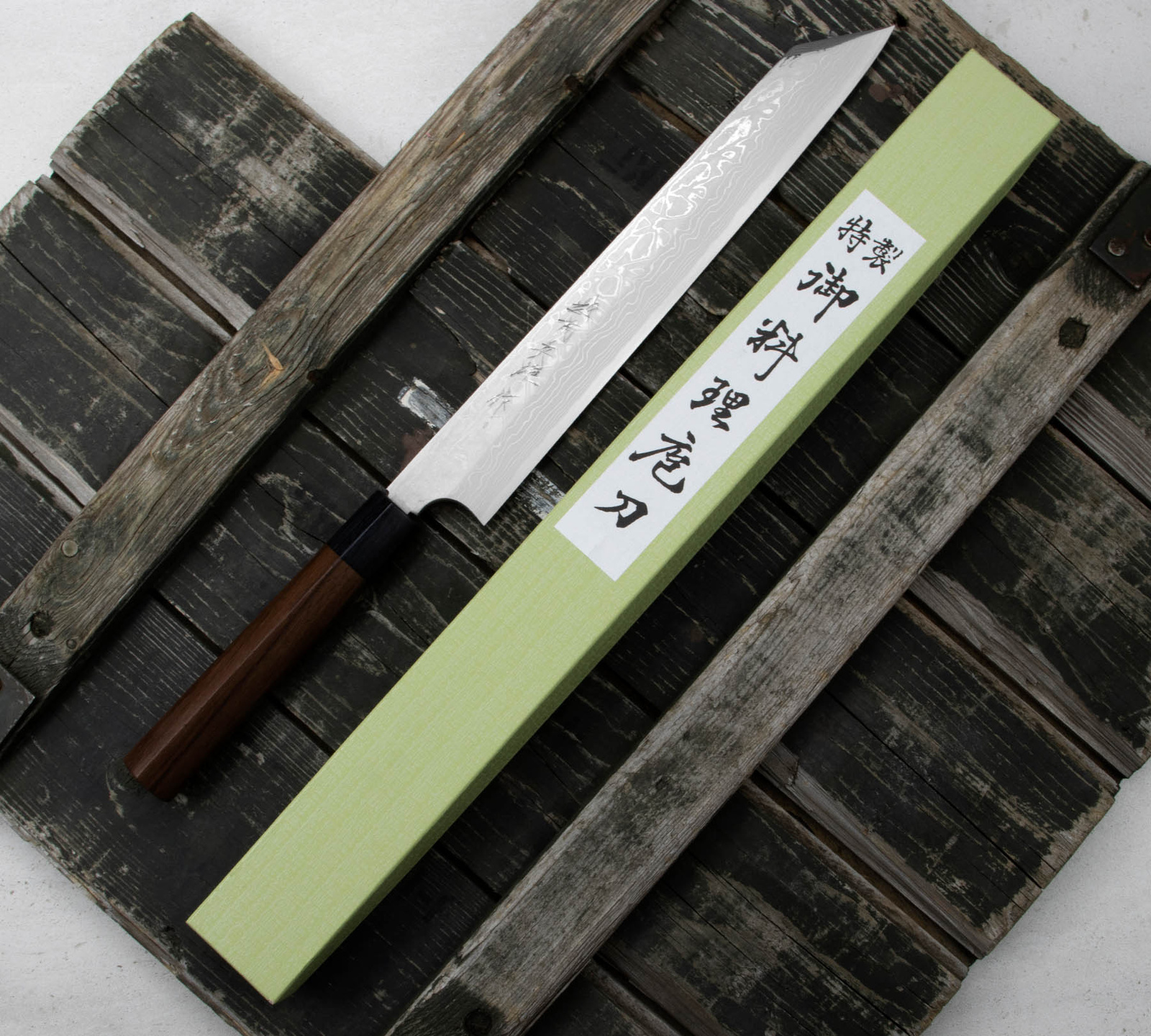 Hideo Kitaoka Shirogami Satin Nóż Kiritsuke 27cm 3 CN-2217