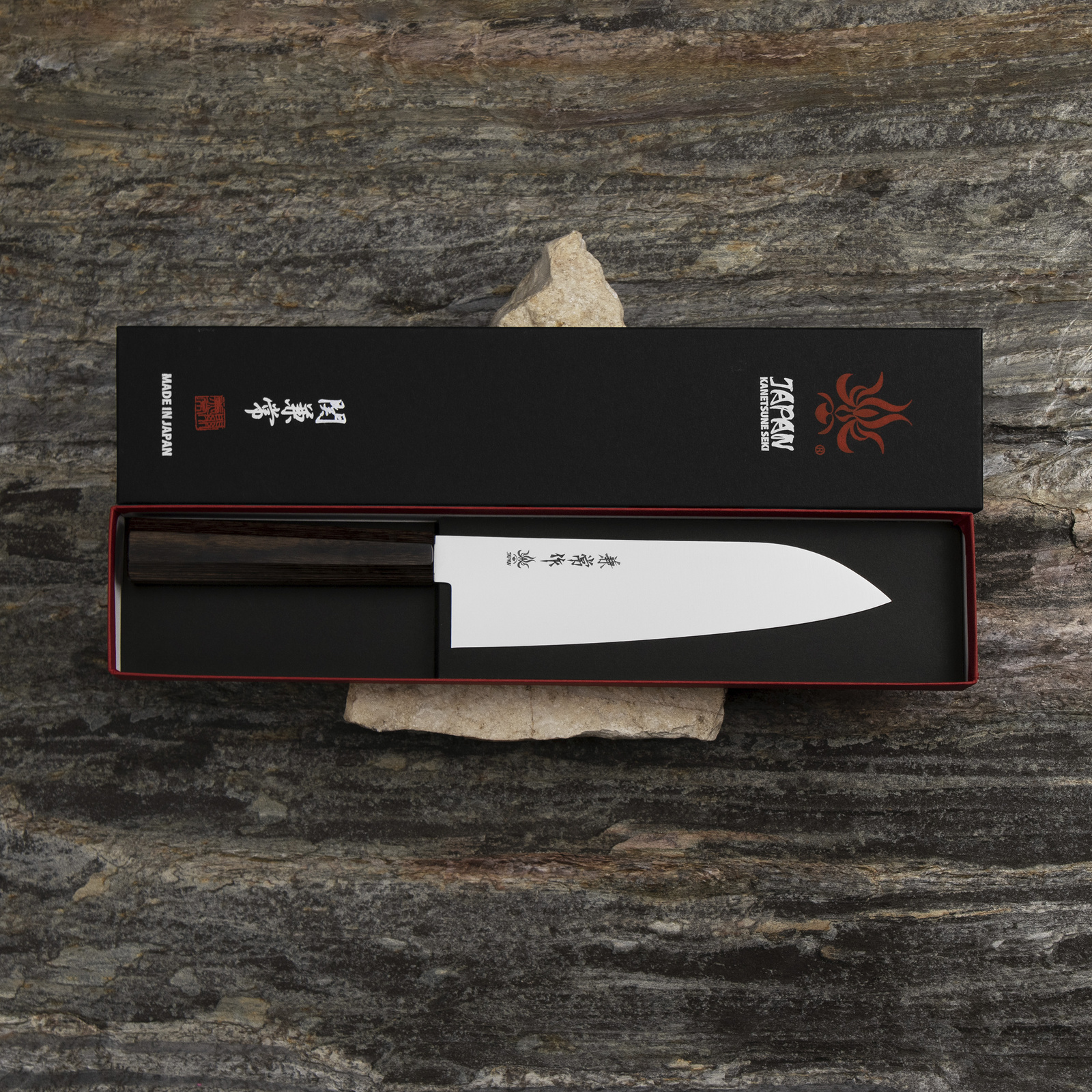 Kanetsune Ichizu VG-10 Mono Nóż Santoku 18 cm 3 KC-863