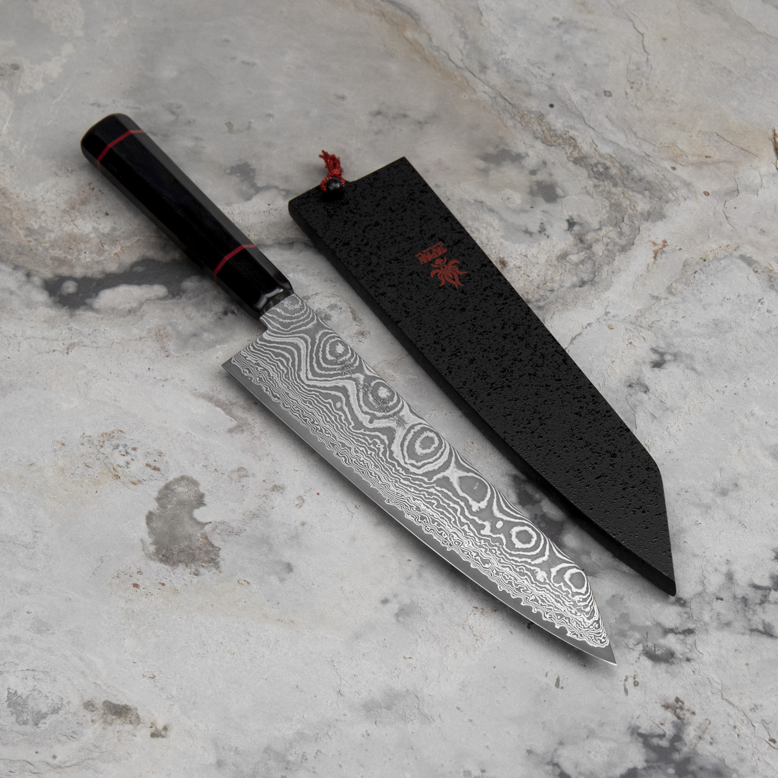 Kanetsune Namishibuki SG-2 Nóż Kiritsuke 21 cm + Saya 3 KC-815