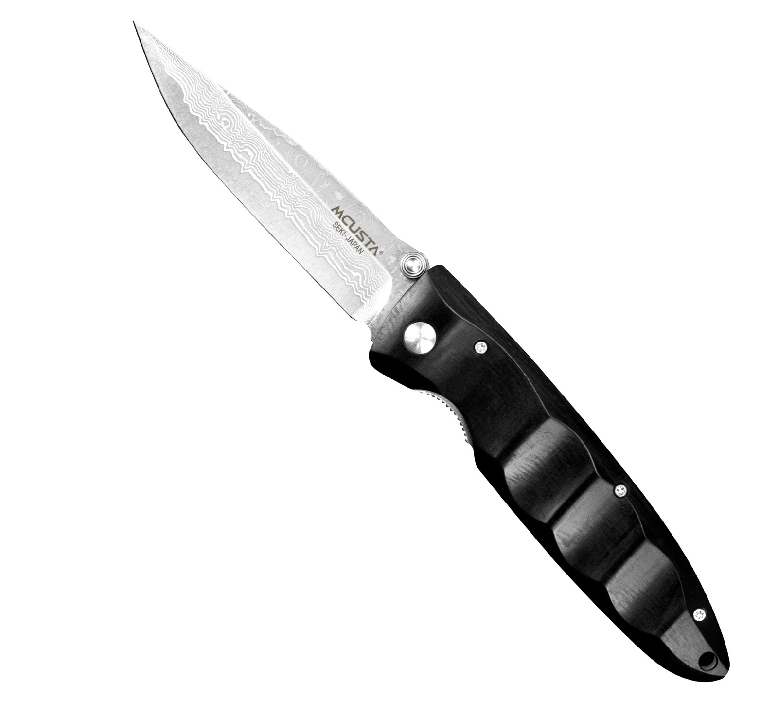 Mcusta Classic Wave Black Pakka Damascus VG-10 8,5 cm 2 Mcusta Classic Wave Black Pakka Damascus VG-10 8