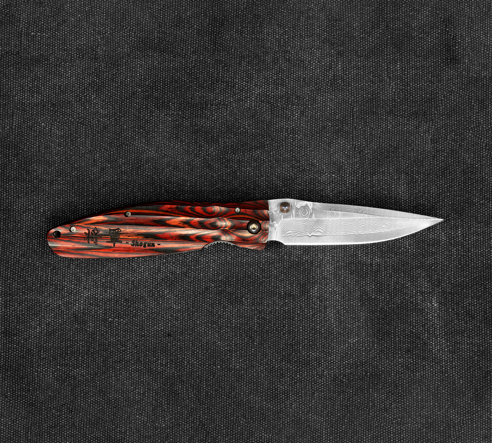 Mcusta Sengoku Red Pakka Damascus VG-10 8,6 cm 3 6 cm