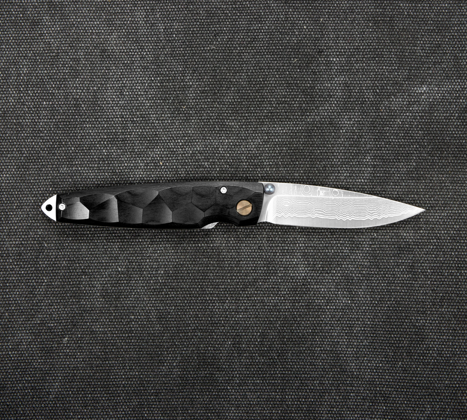 Mcusta Shinra Emotion 2 Black Pakka Damascus VG-10 6,5 cm 3 5 cm