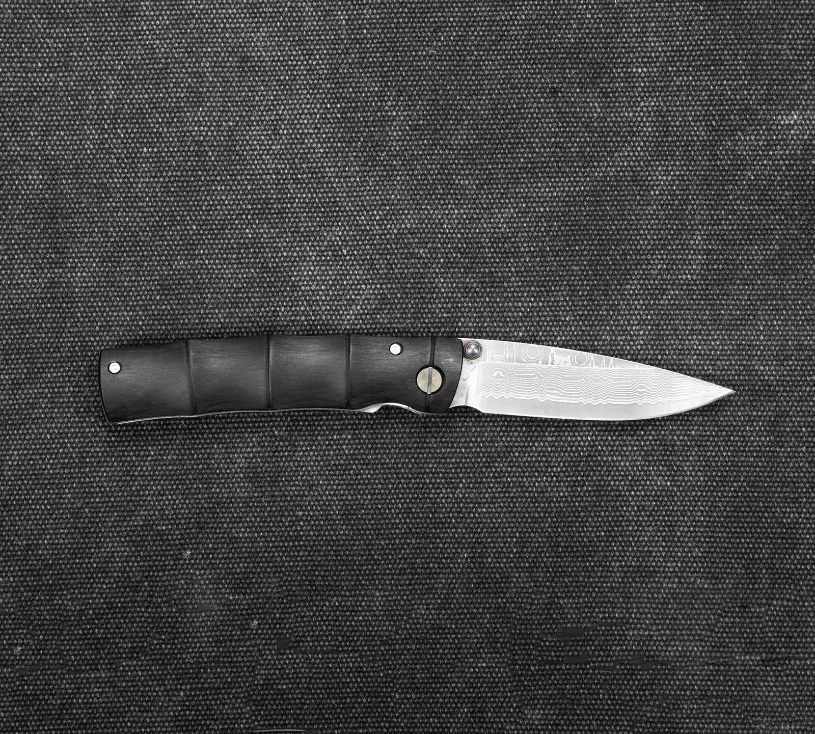 Mcusta Shinra Emotion Black Pakka Damascus VG-10 6,5 cm 3 5 cm