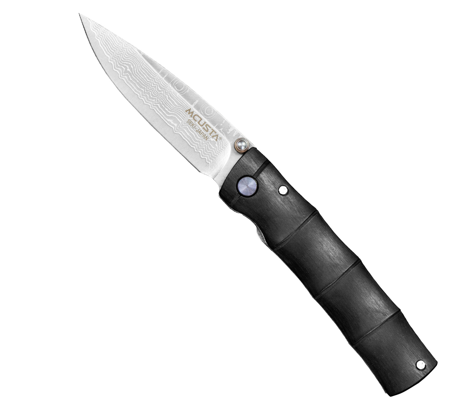 Mcusta Shinra Emotion Black Pakka Damascus VG-10 6,5 cm 2 Mcusta Shinra Emotion Black Pakka Damascus VG-10 6