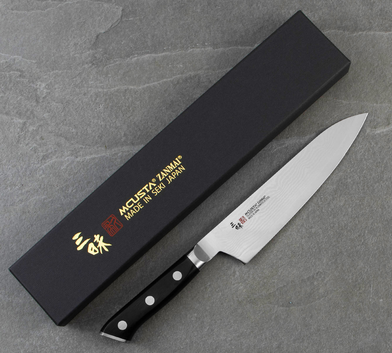 Mcusta Zanmai Classic Damascus VG-10 Pakka Nóż szefa 18cm 3 HKB-3004D