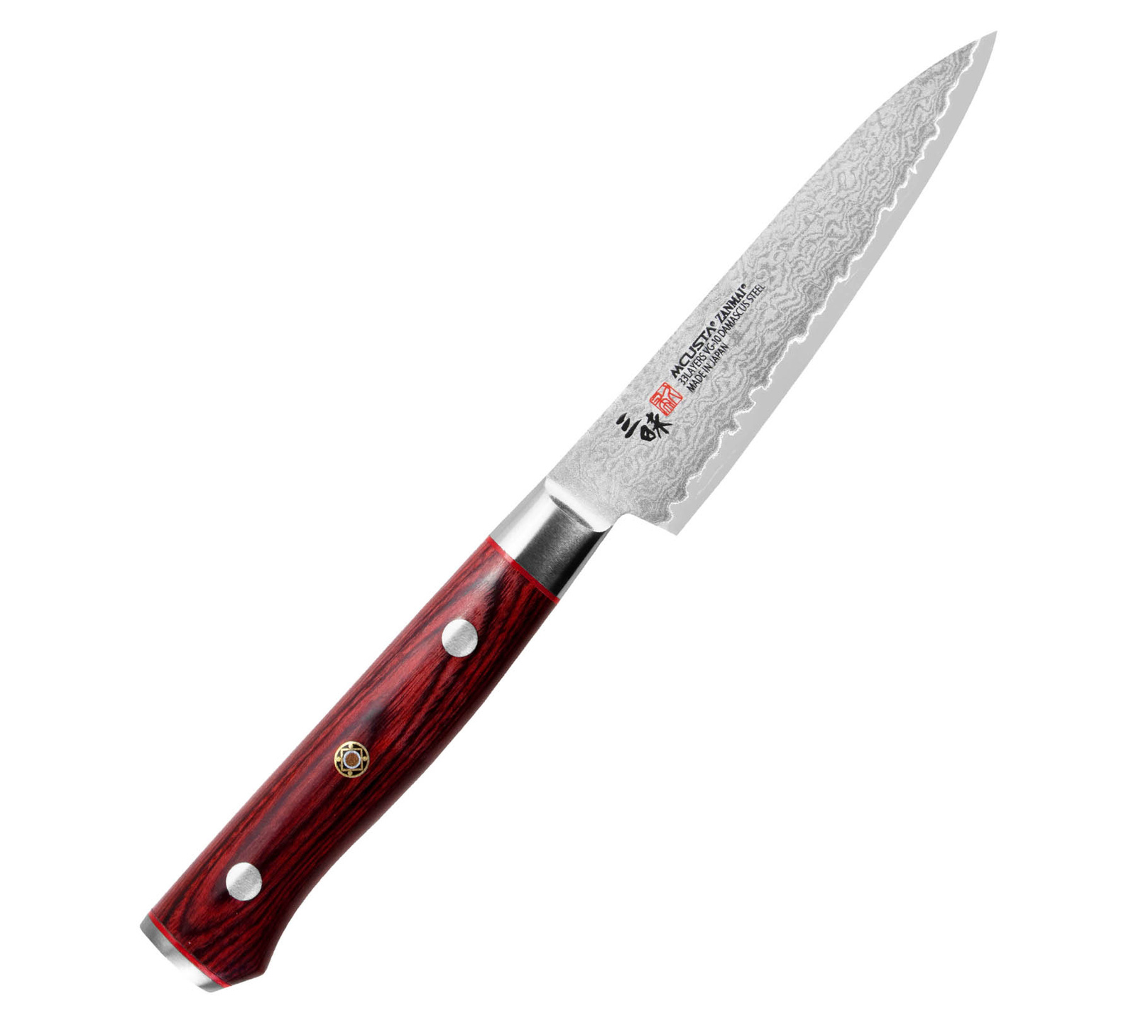 Mcusta Zanmai VG-10 Pro Flame Nóż uniwersalny 11cm 2 Mcusta Zanmai VG-10 Pro Flame Nóż uniwersalny 11 cm