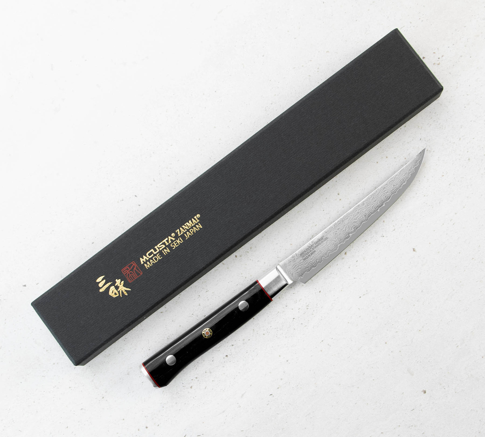 Mcusta Zanmai VG-10 Pro Zebra Nóż do steków 11,5cm 3 5 cm