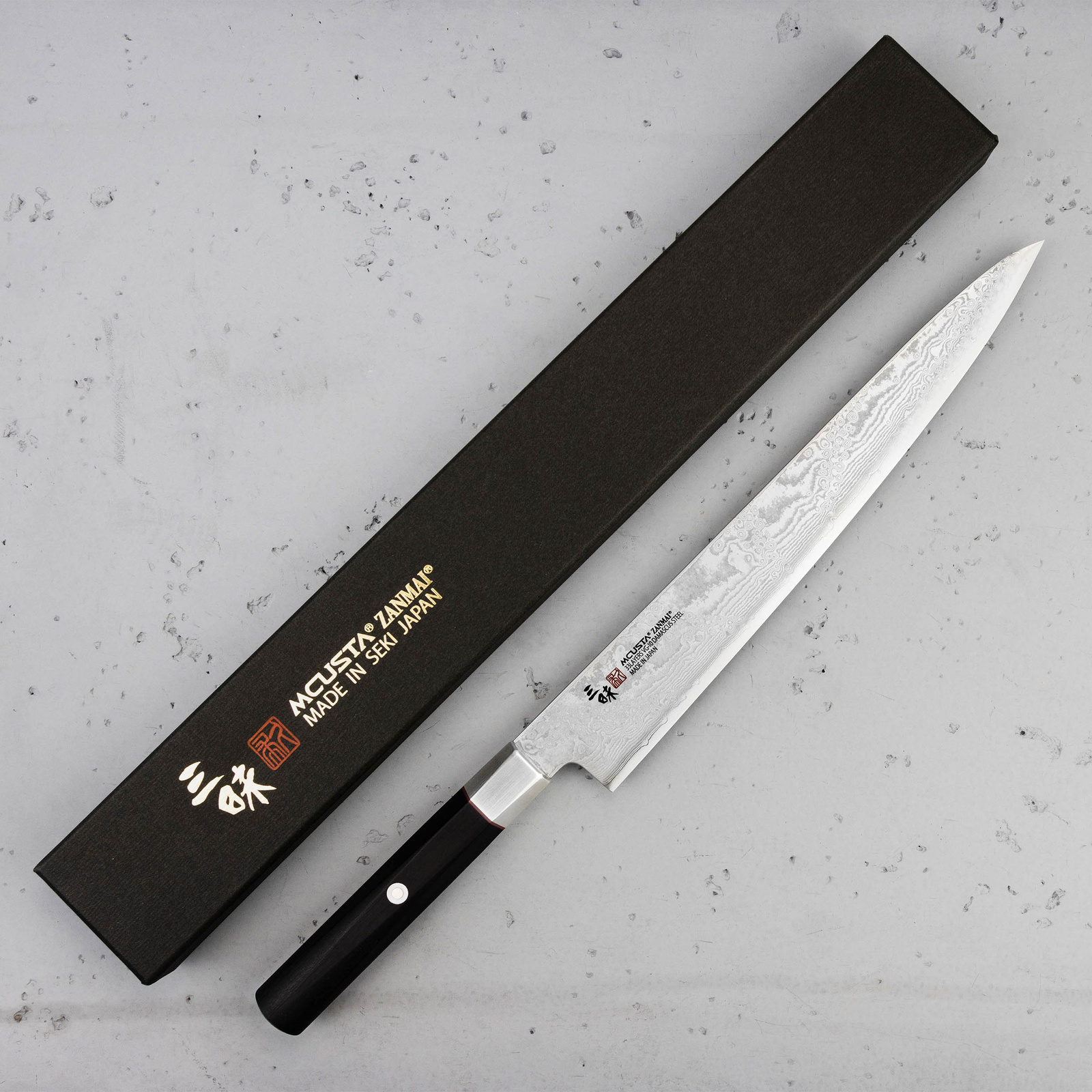 Mcusta Zanmai VG-10 Splash Nóż Sujihiki 27cm 3 HZ2-3011DS