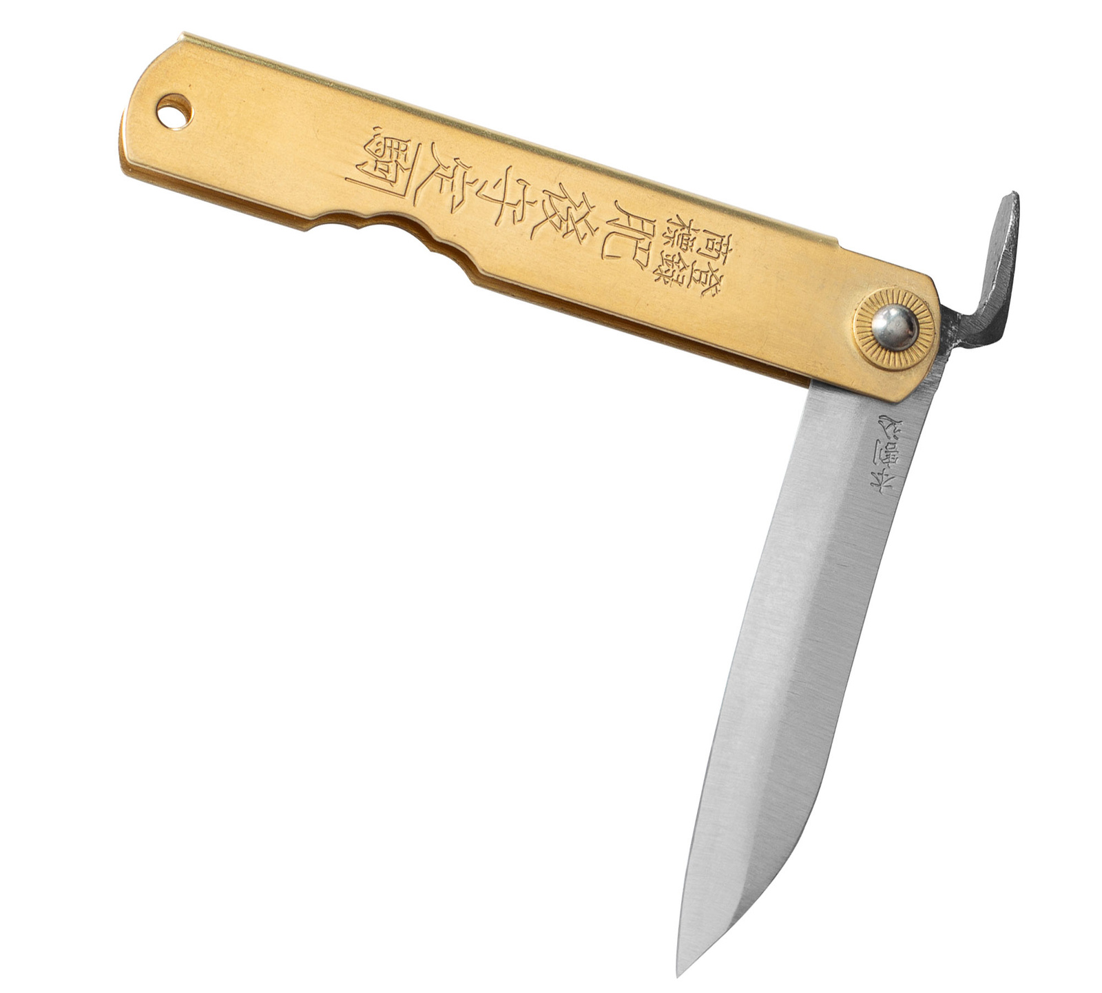 Nóż kieszonkowy Shirogami Higonokami Sasaha Brass 7,9 cm 3 9 cm