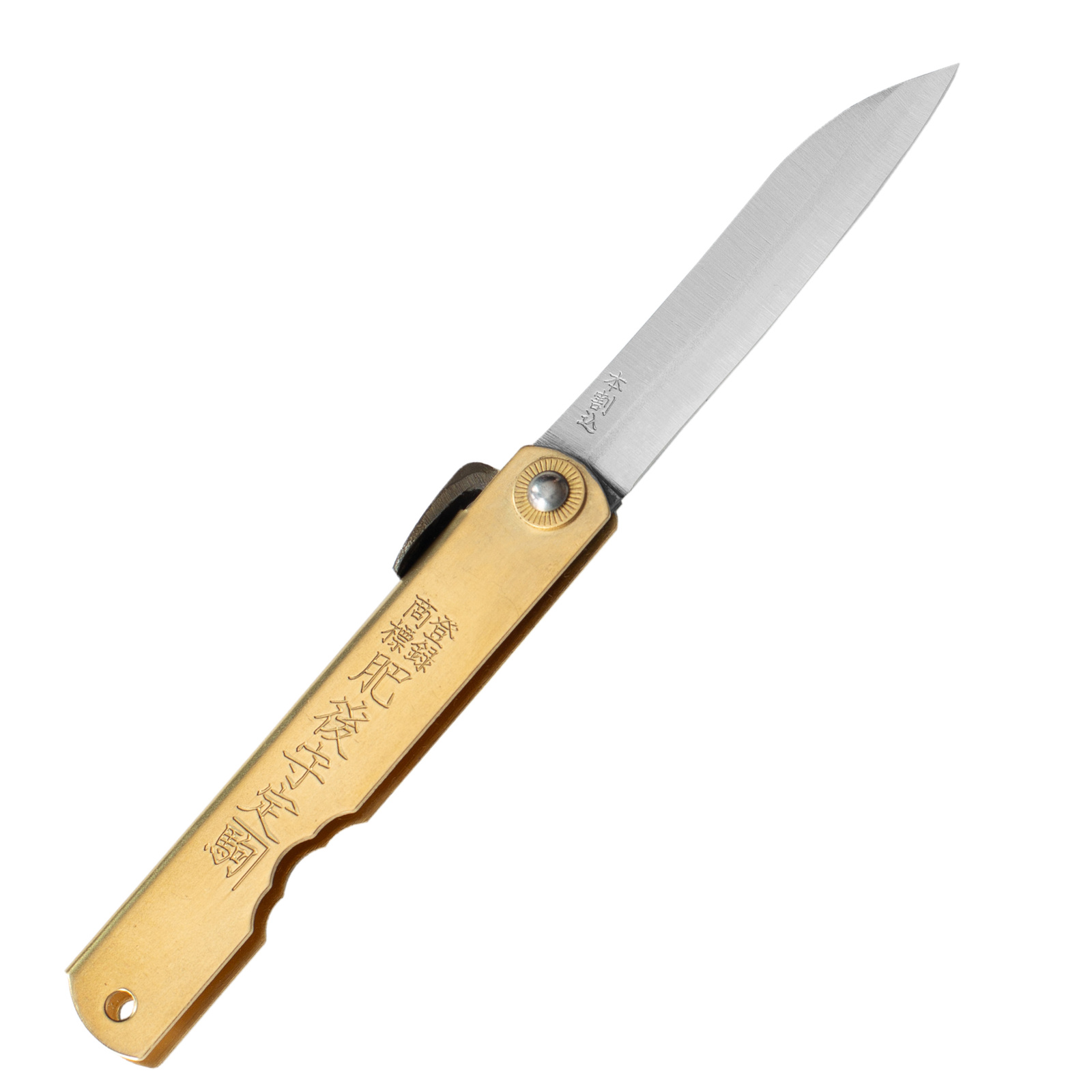 Nóż kieszonkowy Shirogami Higonokami Sasaha Brass 7,9 cm 2 Nóż kieszonkowy Shirogami Higonokami Sasaha Brass 7