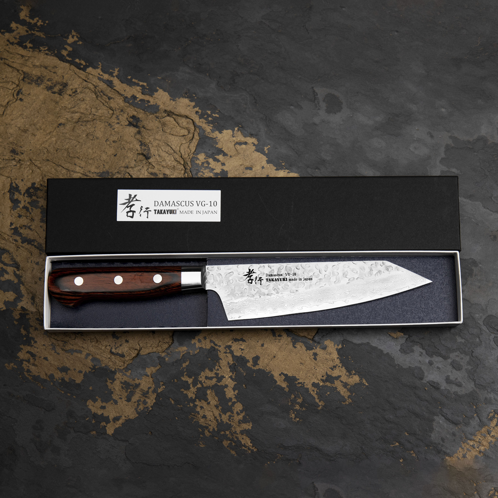 Sakai Takayuki Hammered VG-10 Nóż Kengata 16 cm 3 07399