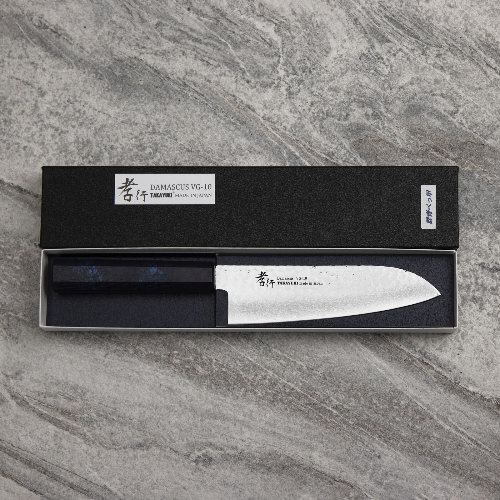 Sakai Takayuki Nanairo VG-10 Blue Nóż Santoku 17 cm 3 14575