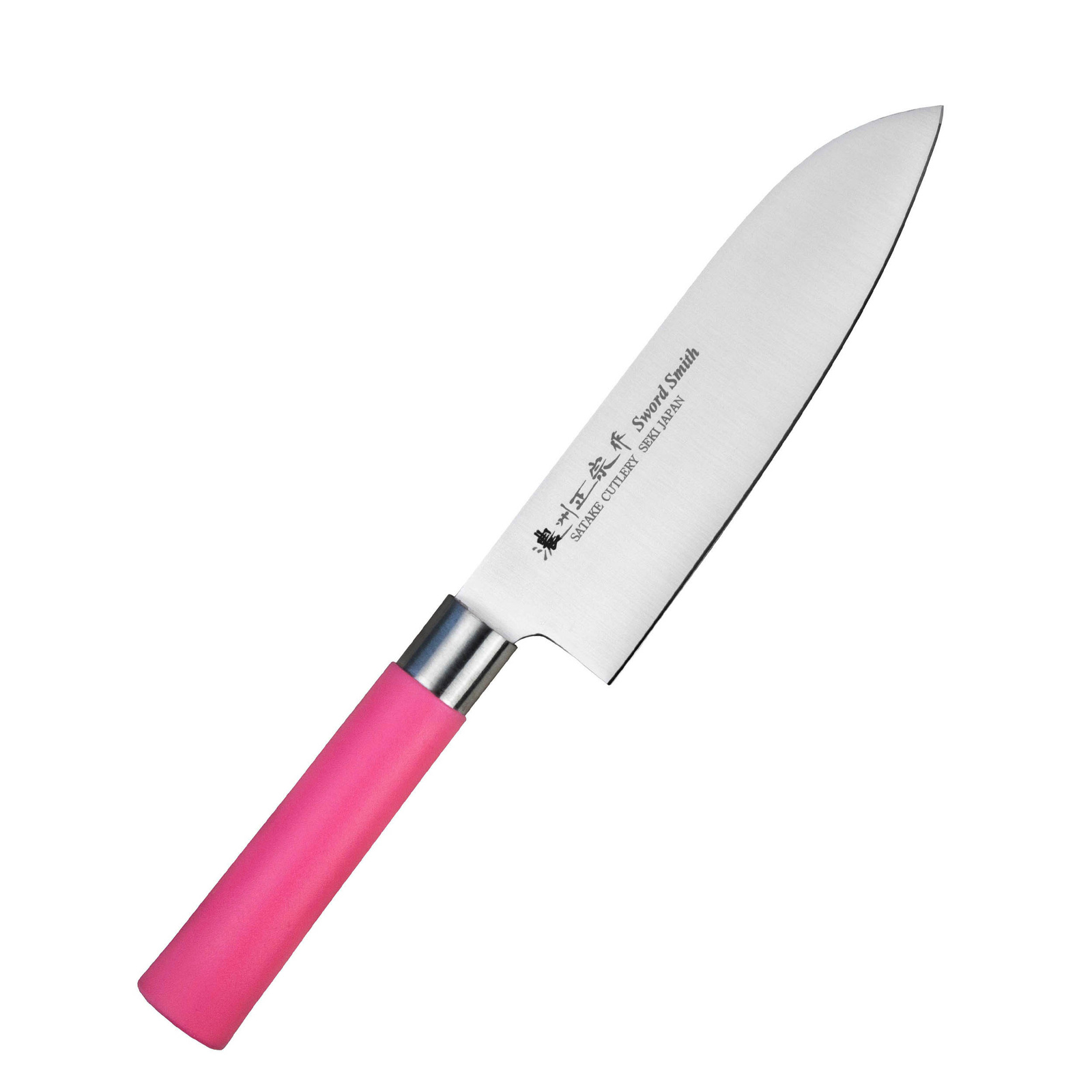 Satake Macaron Pink Nóż Santoku 17 cm 2 Satake Macaron Pink Nóż Santoku 17 cm