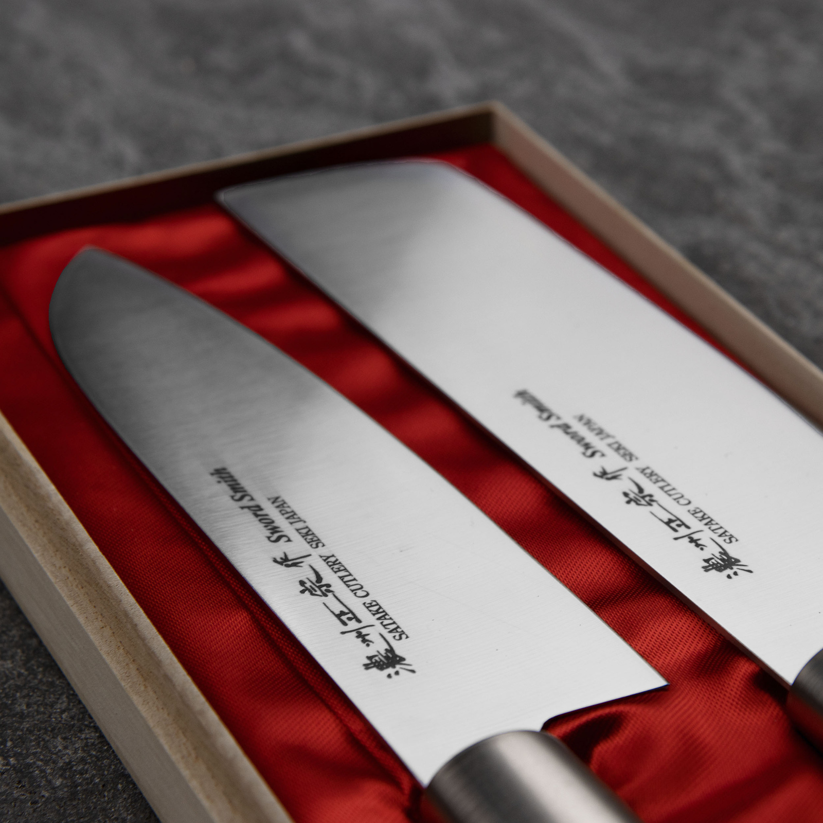 Satake Masamune Zestaw Nóż Santoku + Nakiri 3 HG8782