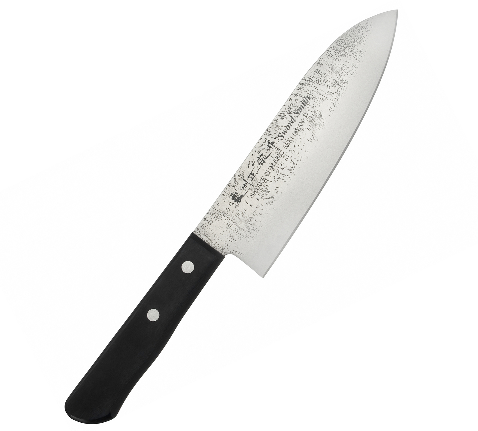 Satake Nashiji Black Pakka Nóż Santoku 17cm 2 Satake Nashiji Black Pakka Nóż Santoku 17 cm