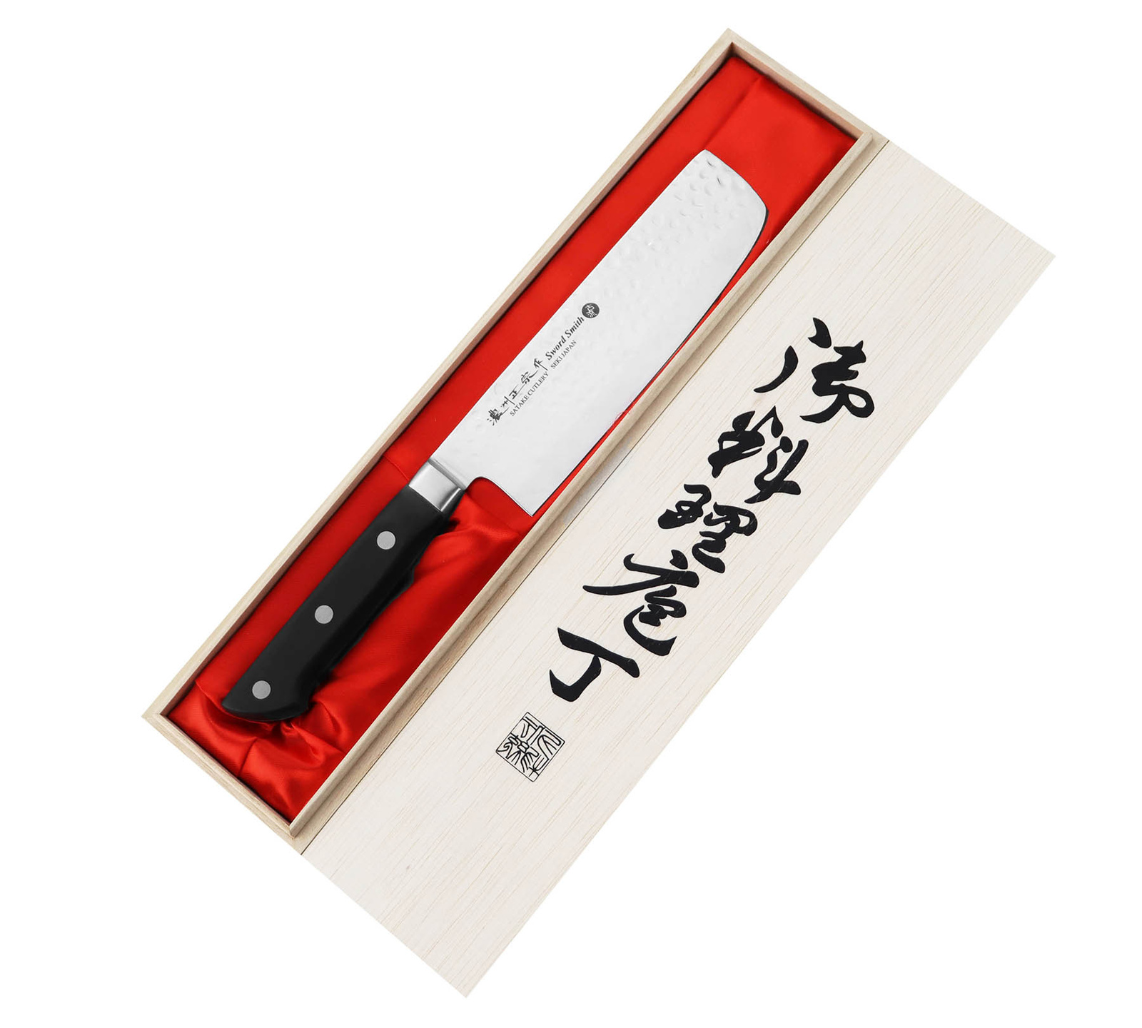 Satake Noushu Nóż Nakiri 16cm w drewnianym pudełku 2 Satake Noushu Nóż Nakiri 16 cm w drewnianym pudełku