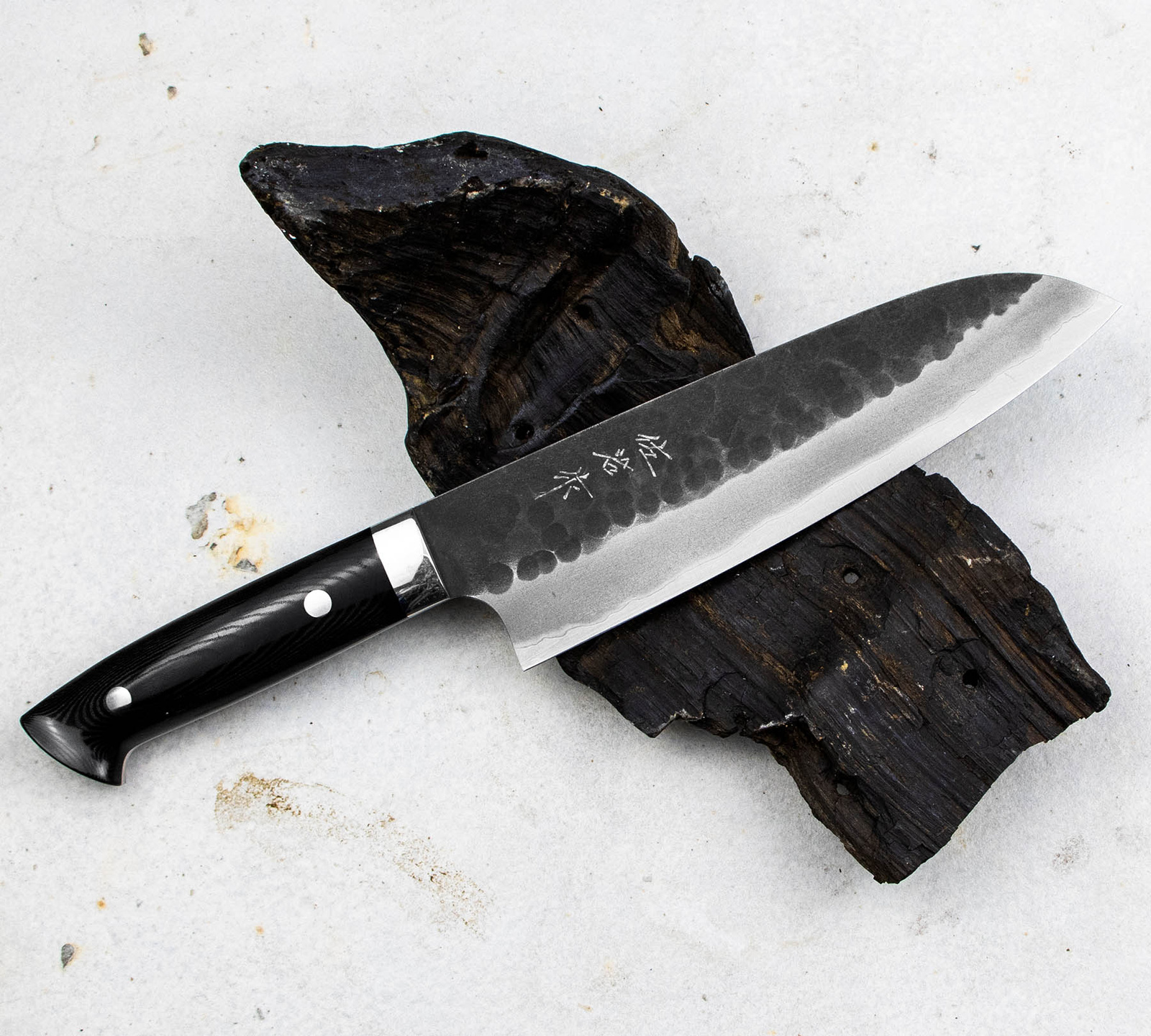 Takeshi Saji Aogami Super Ręcznie kuty nóż Santoku 18cm 3 HH-3304