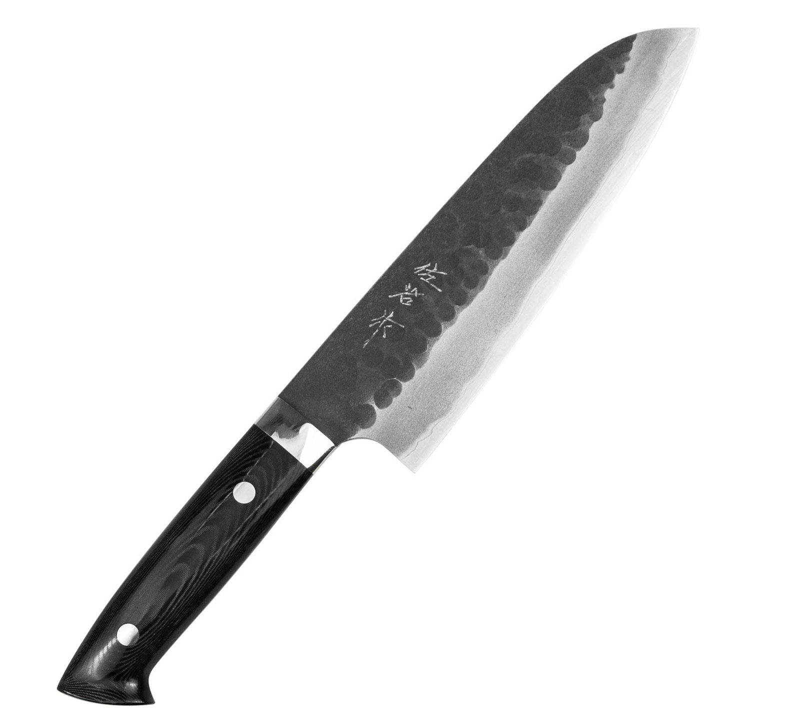 Takeshi Saji Aogami Super Ręcznie kuty nóż Santoku 18cm 2 Takeshi Saji Aogami Super Ręcznie kuty nóż Santoku 18 cm