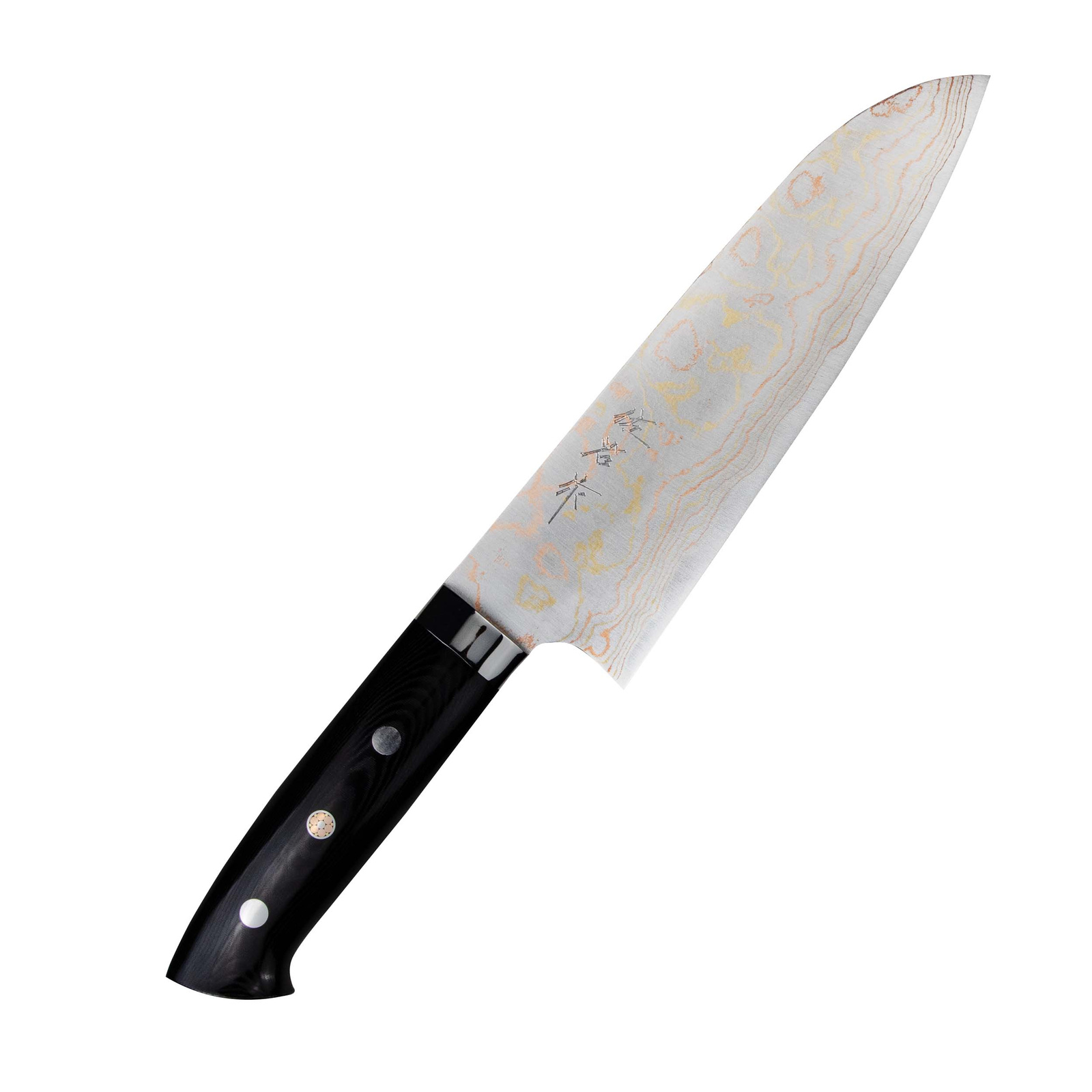 Takeshi Saji Blue Steel Nóż Santoku ręcznie kuty 18 cm 2 Takeshi Saji Blue Steel Nóż Santoku ręcznie kuty 18 cm
