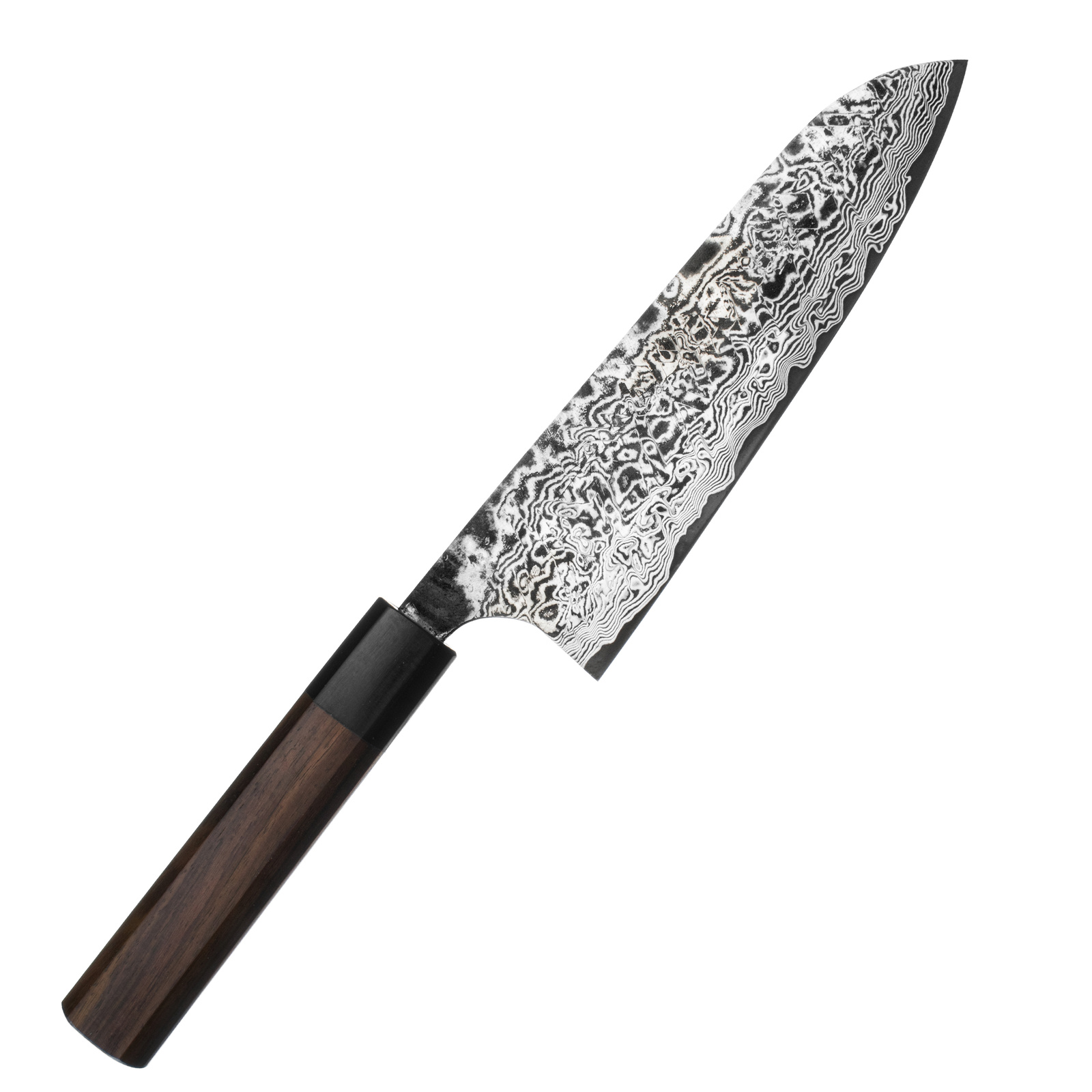 Takeshi Saji RW Ręcznie kuty nóż Santoku 18cm R-2 2 Takeshi Saji RW Ręcznie kuty nóż Santoku 18 cm R-2
