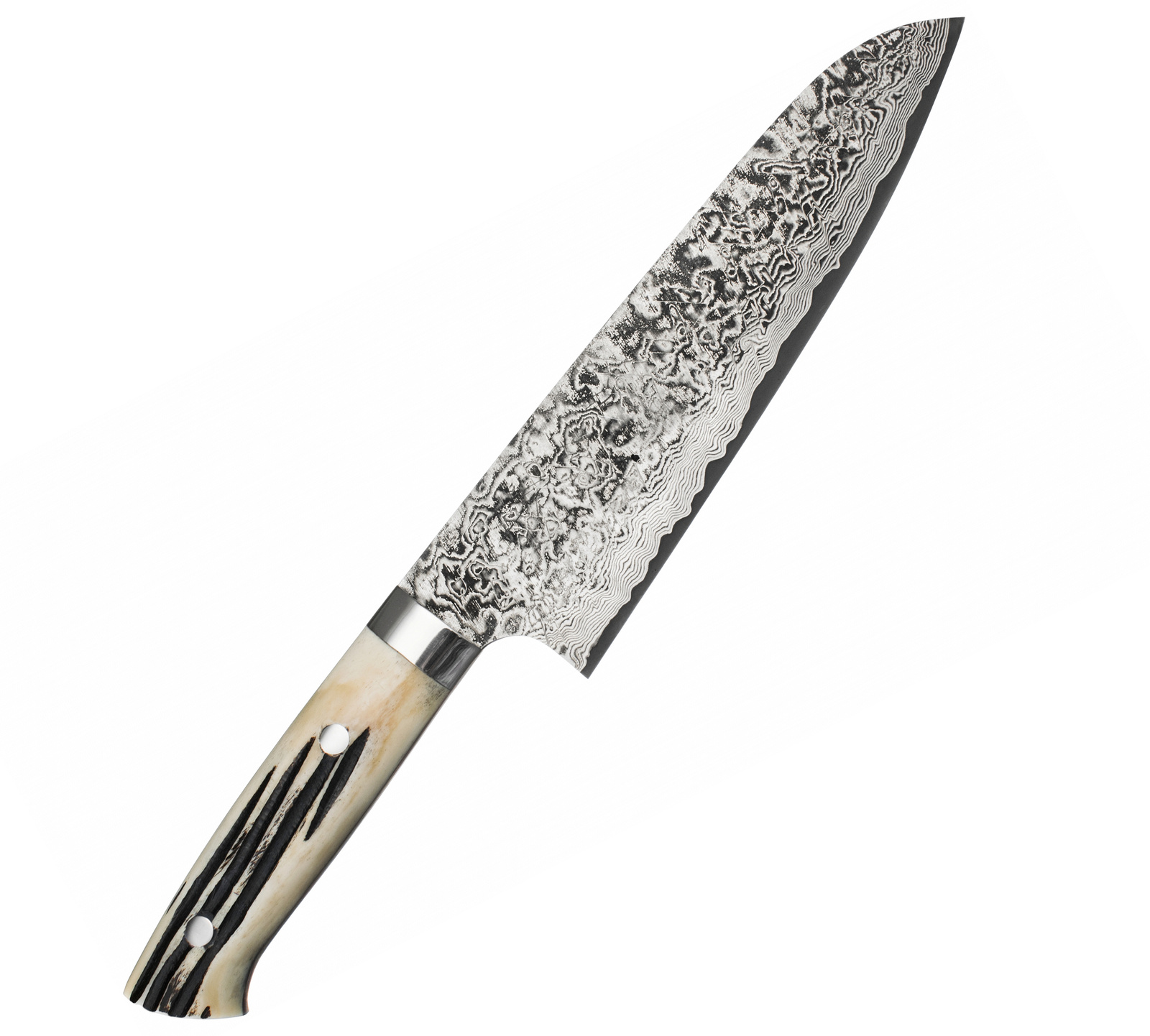 Takeshi Saji WBB Ręcznie kuty nóż Santoku 18cm R-2 2 Takeshi Saji WBB Ręcznie kuty nóż Santoku 18 cm R-2